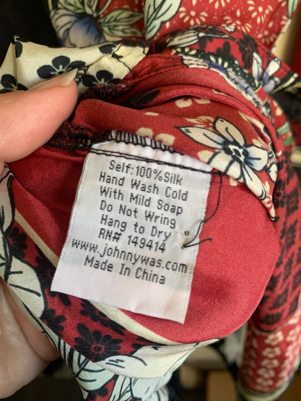 Johnny Was Crane Mallory silk blouse size xs - Picture 3 of 3